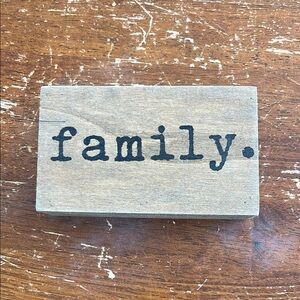 Rustic Wooden Family Tabletop Sign